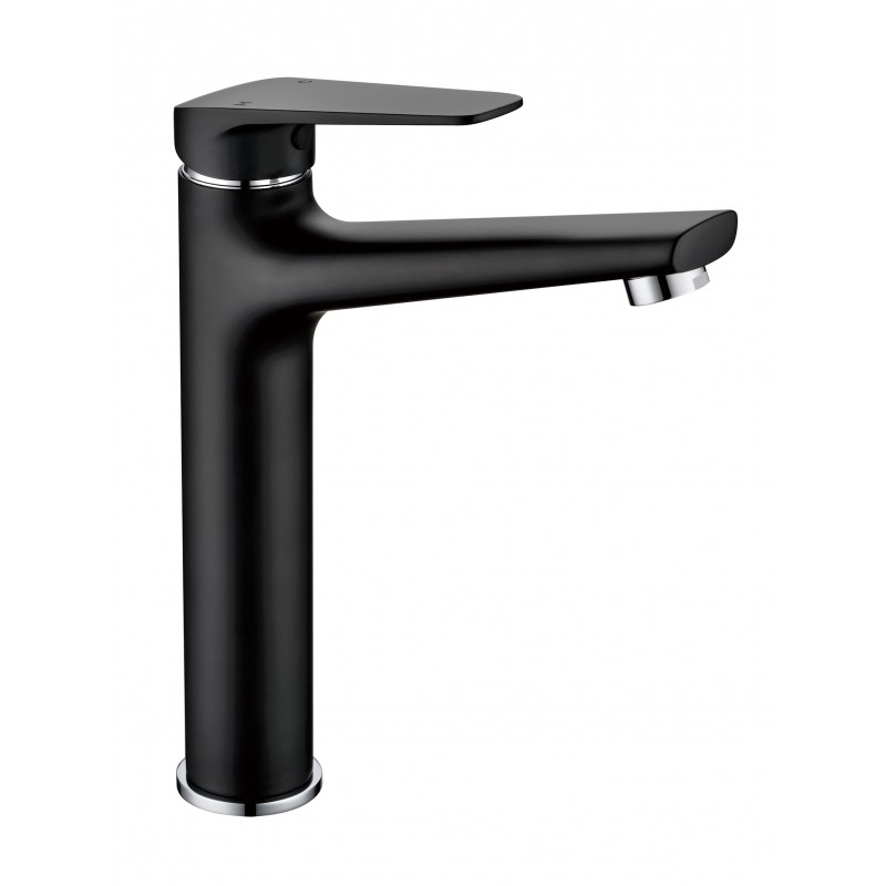 BC59BH Black & Chrome Tall Basin Mixer