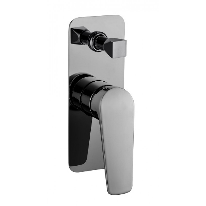 BGM59D Gun Metal Wall Mixer with Diverter