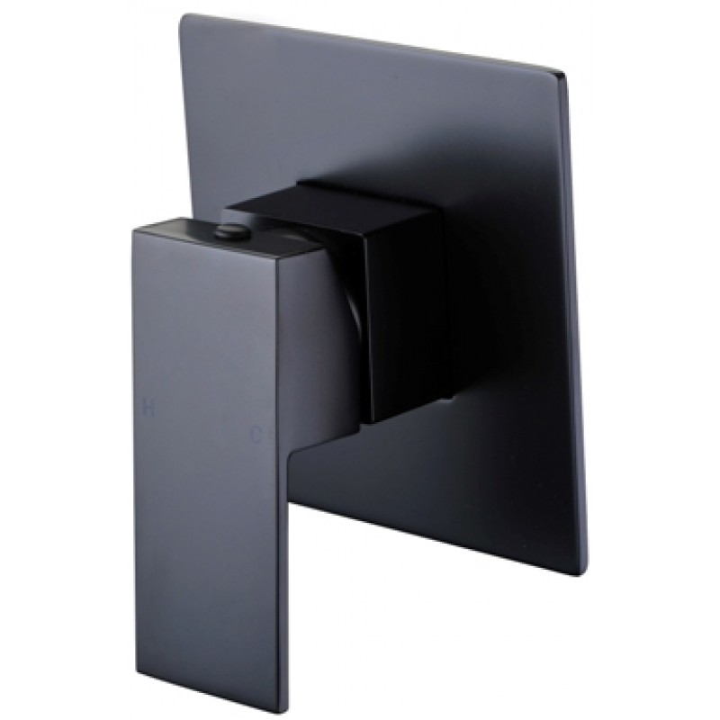 BL2111W Square Black Wall Mixer