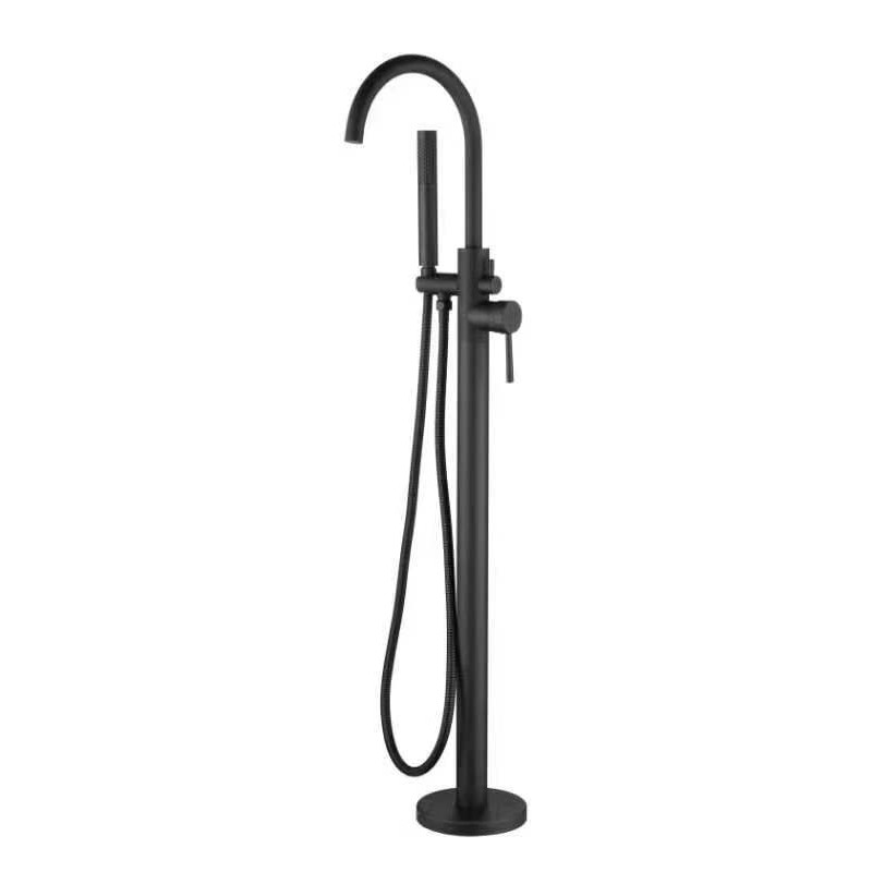 BL524C Matt Black Free Standing Bath Mixer