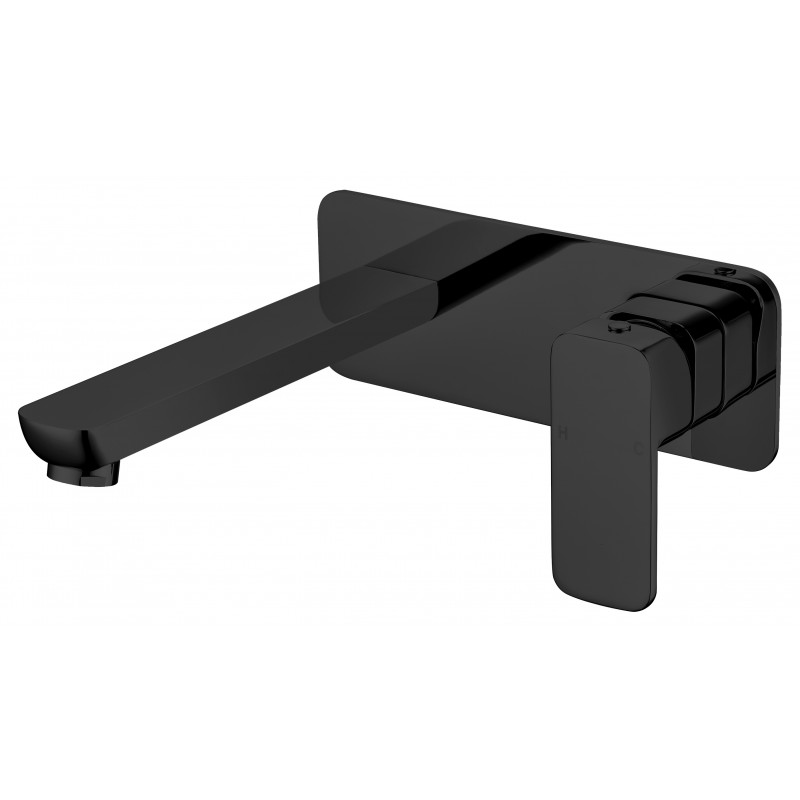 BL63C Matte Black Wall Mixer Combination