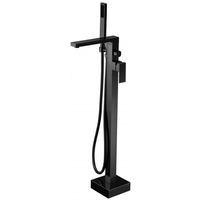 BL672 Matt Black Free Standing Bath Mixer
