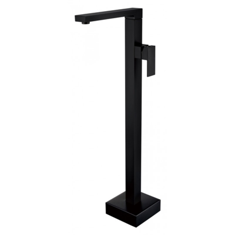 BL695 Black Free Standing Modern Square Design Bath swivel Spout
