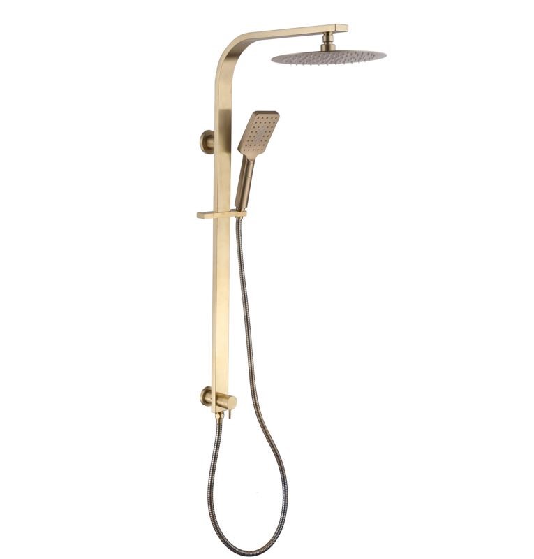 GO183 Brushed Gold Shower Combo