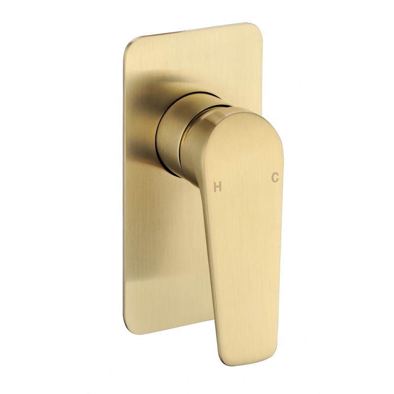 GO59W Brushed Gold Wall Mixer