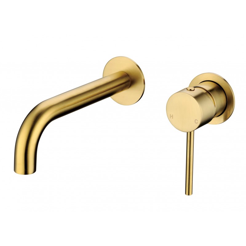 GO827 Brushed Gold Wall Mixer