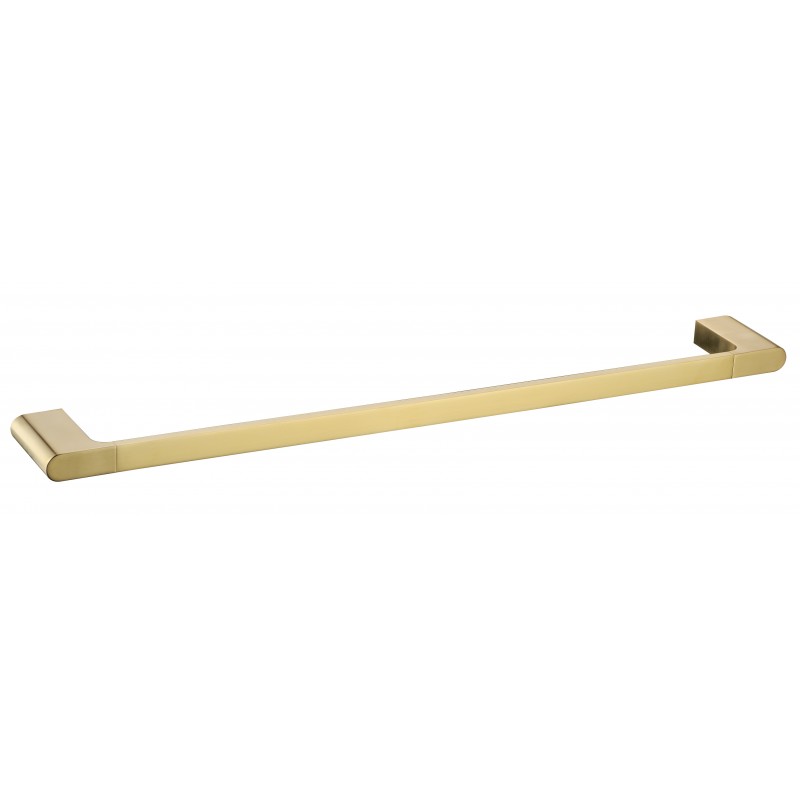 GO9218 Brushed gold single towel rail