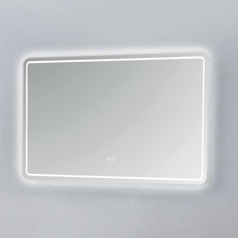 LED-MI Three Color Lighting LED Mirror with Touch Sensor Switch