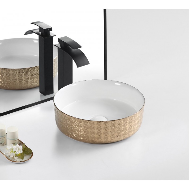 RE602 Gold Color Above Counter Basin
