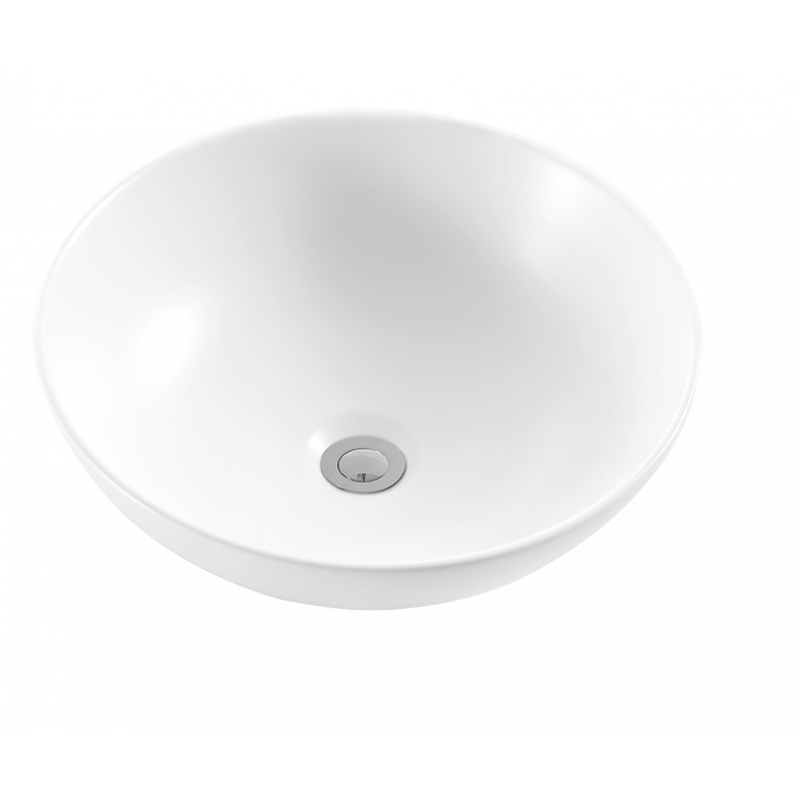 TB374 Matt White Above Counter Basin Ø400mm