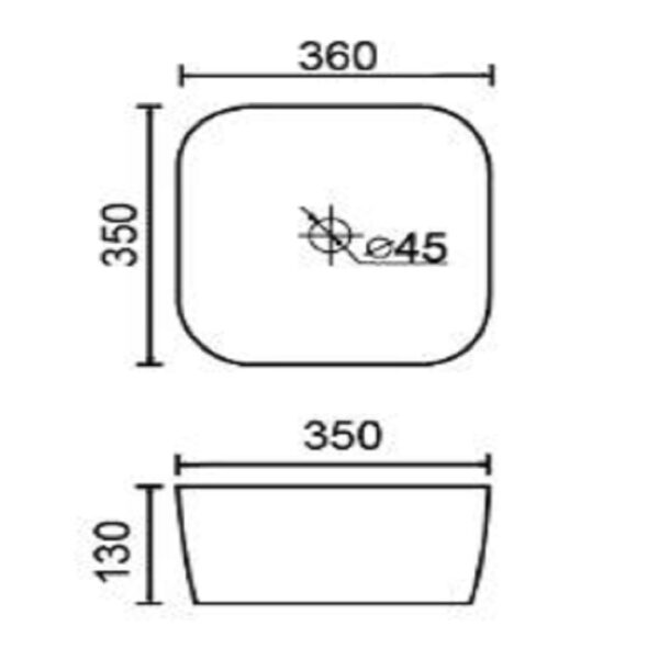 ACB023 Square Bowl - Image 2