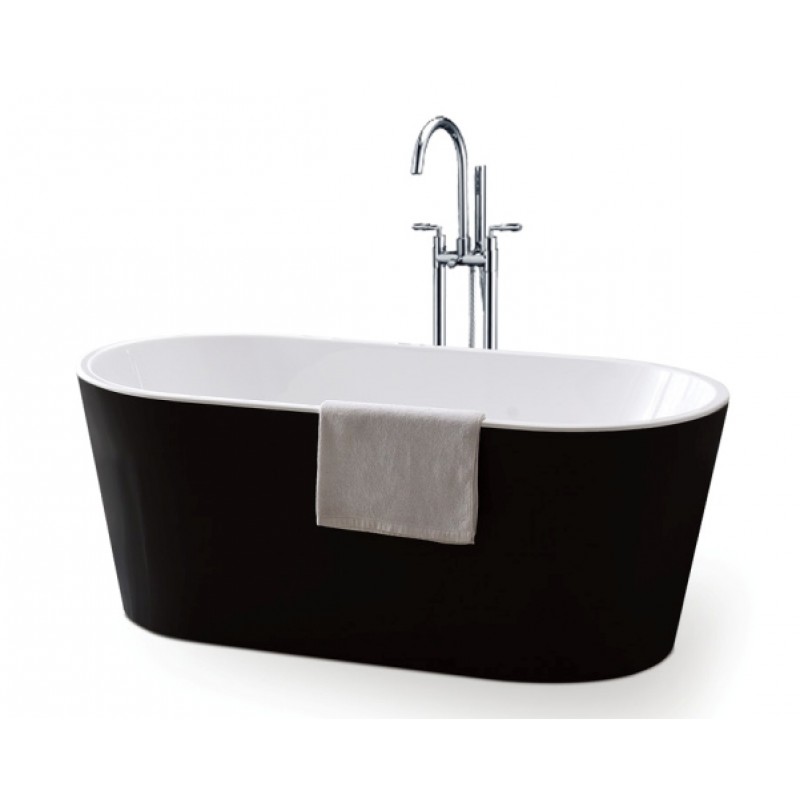 VU-816BW Black & White Freestanding Bath